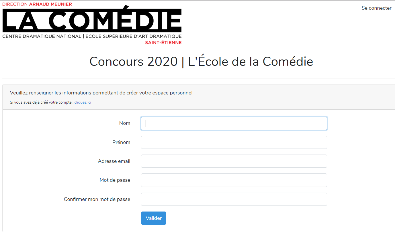 Concours L'École de la Comédie